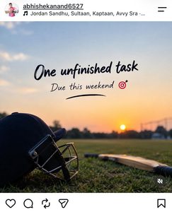 An Instagram post by the Falcons saying they have one unfinished task this weekend.